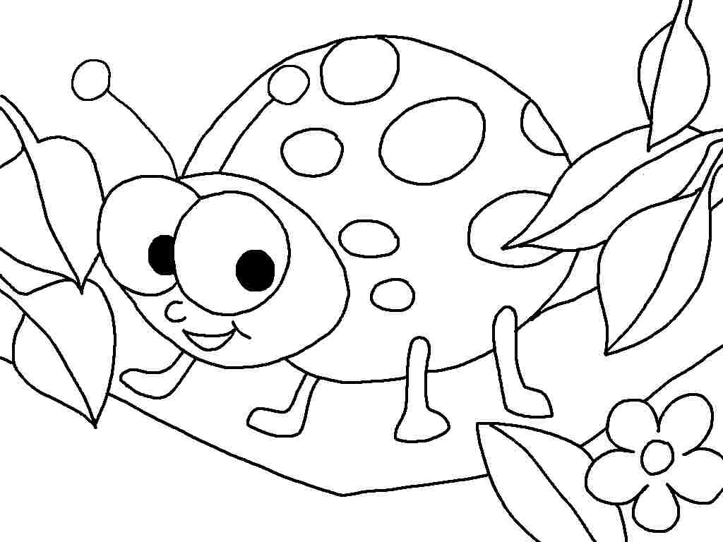 1024x768 Stylist And Luxury Ladybug Coloring Page Pages For Preschoolers