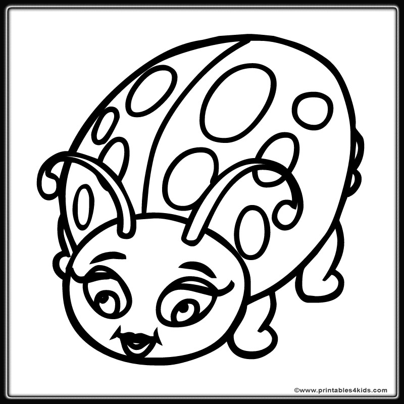 800x800 Cute Ladybug Coloring Pages