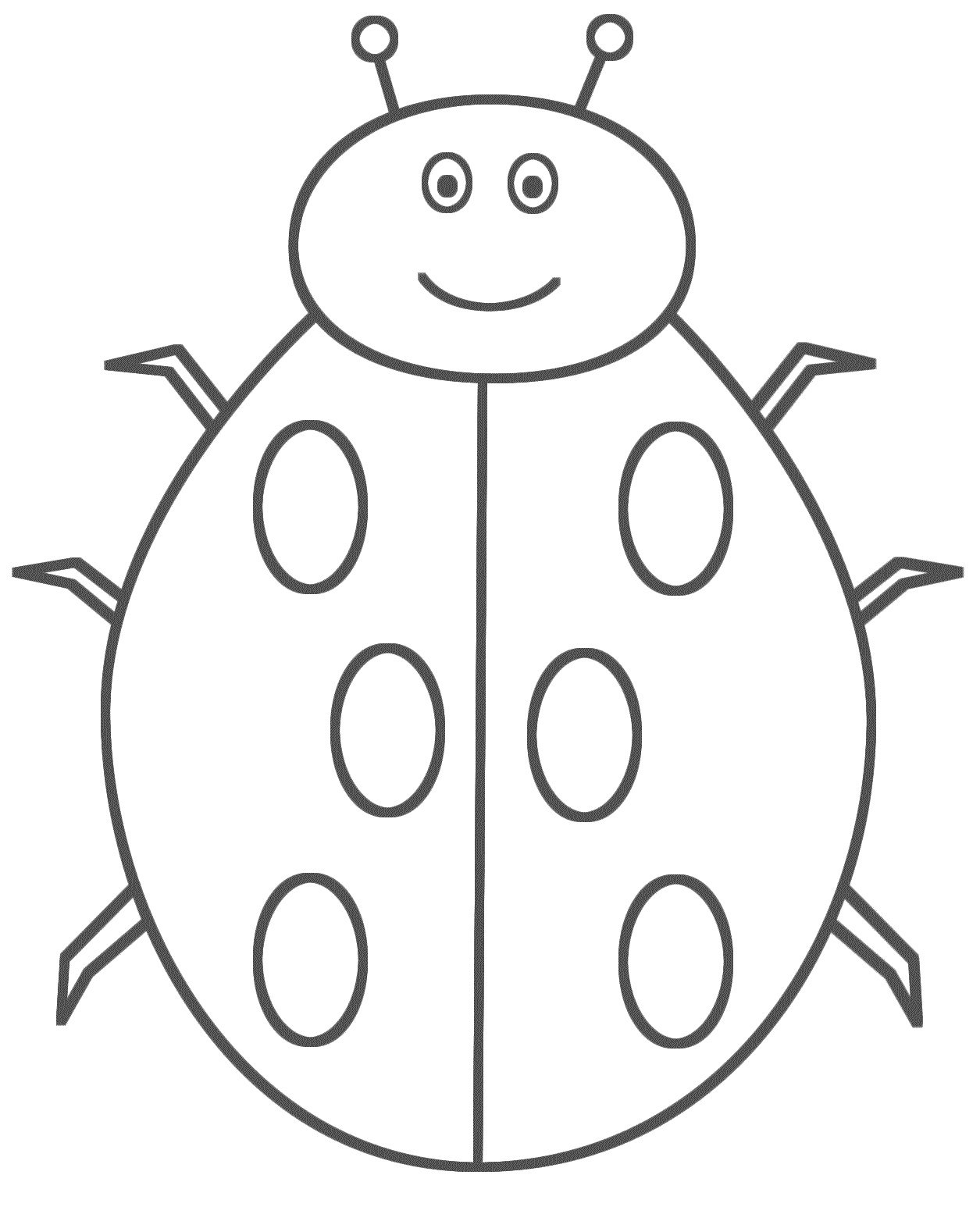 Ladybug Coloring Sheets 1255x1546 Ladybug Coloring Sheets