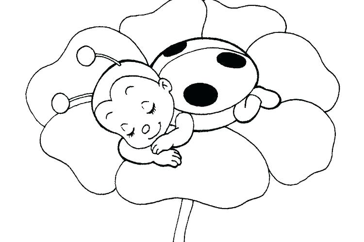 750x500 Ladybug Coloring Pages Ladybugs Coloring Page Ladybug Girl