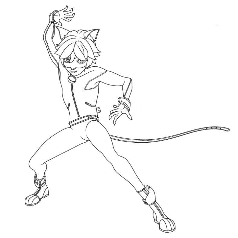789x789 Free Printable Miraculous Ladybug And Cat Noir Coloring Pages