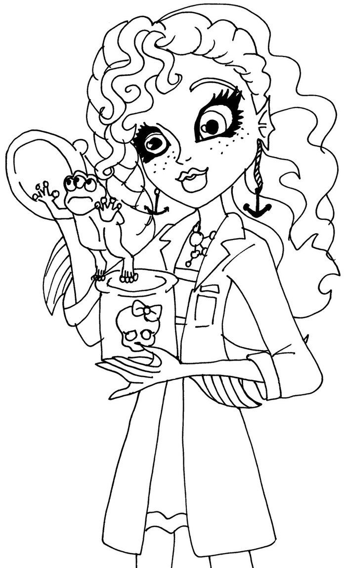 696x1147 Lagoona Blue Monster High Coloring Page Digi Stamps