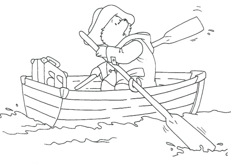 800x570 Paddington Bear Coloring Pages Bear Bear Paddling In