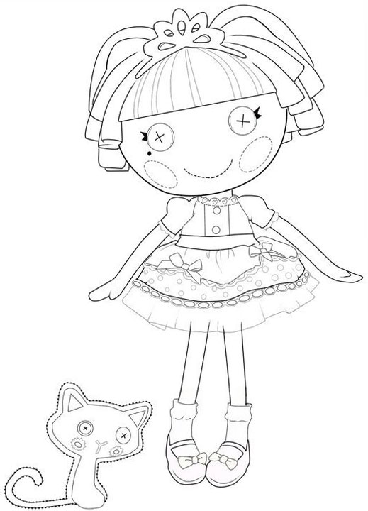 Lalaloopsy Coloring Pages For Girls. To Print For Free 519x720 Lalaloopsy Coloring Pages For Girls. To Print For Free