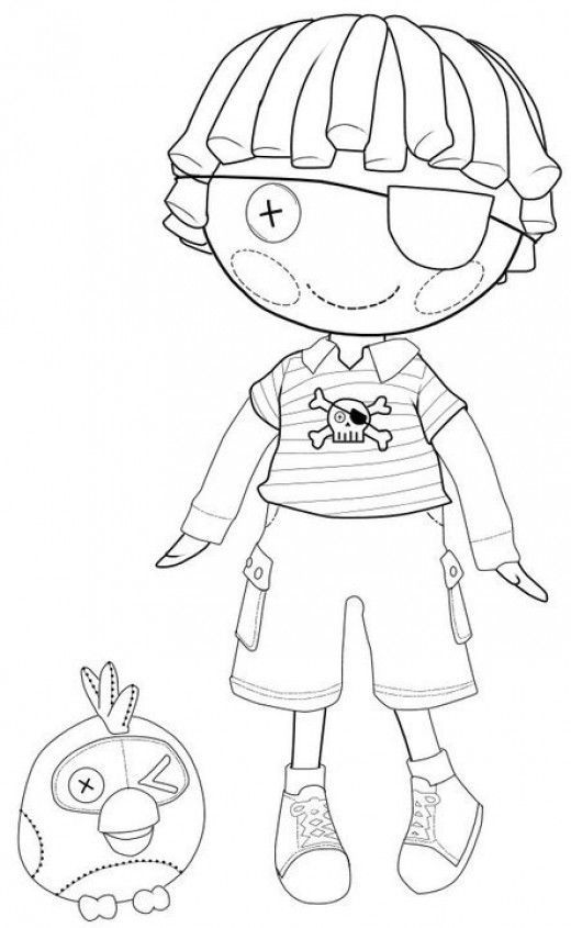 Lalaloopsy Coloring Pages 520x845 Lalaloopsy Coloring Pages