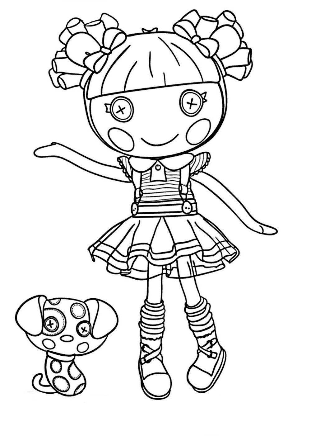 Reduced Lalaloopsy Jewel Sparkle Coloring Page 1000x1400 Reduced Lalaloopsy Jewel Sparkle Coloring Page