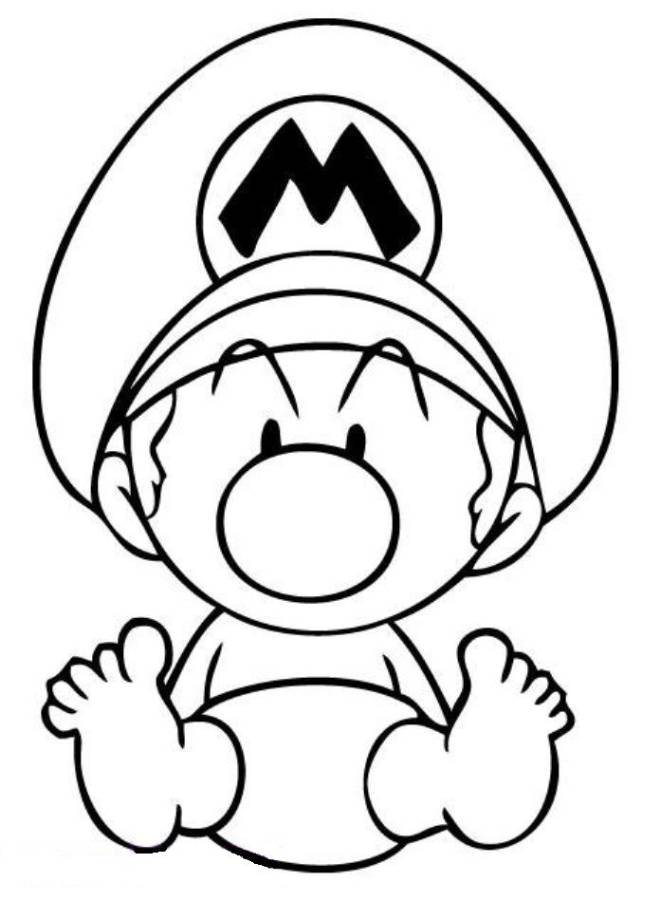 Baby Mario Coloring Pages To Print 660x900 Baby Mario Coloring Pages To Print