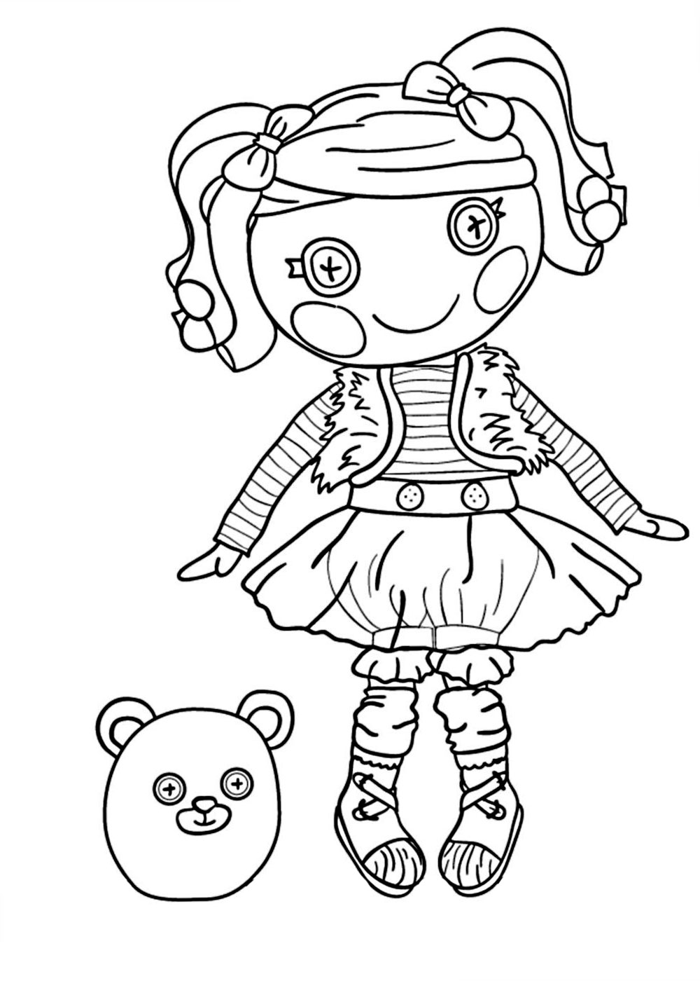 Lalaloopsy Coloring Pages 1000x1400 Lalaloopsy Coloring Pages