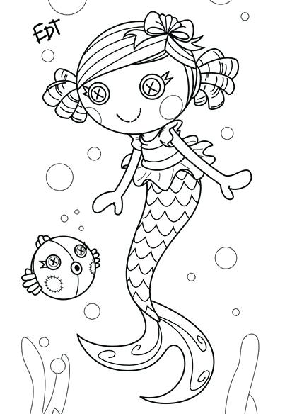 420x584 Lalaloopsy Coloring Pages Coral Sea Shells Mermaid Coloring Page