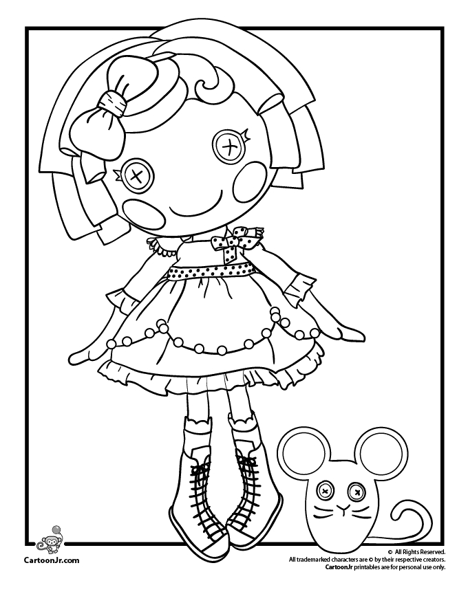 Lalaloopsy Coloring Pages Printable Coloring Page 680x880 Lalaloopsy Coloring Pages Printable Coloring Page