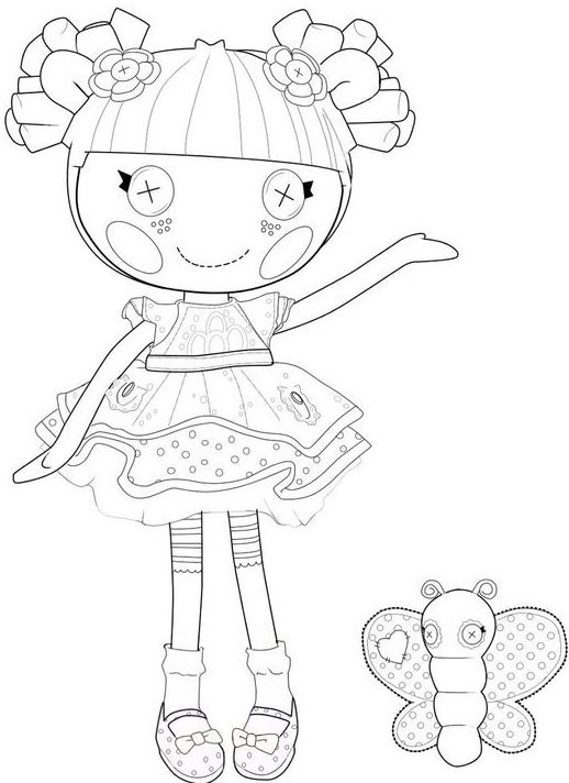 518x712 Lalaloopsy Blossom Flower Pot Coloring Page Printables For Kids