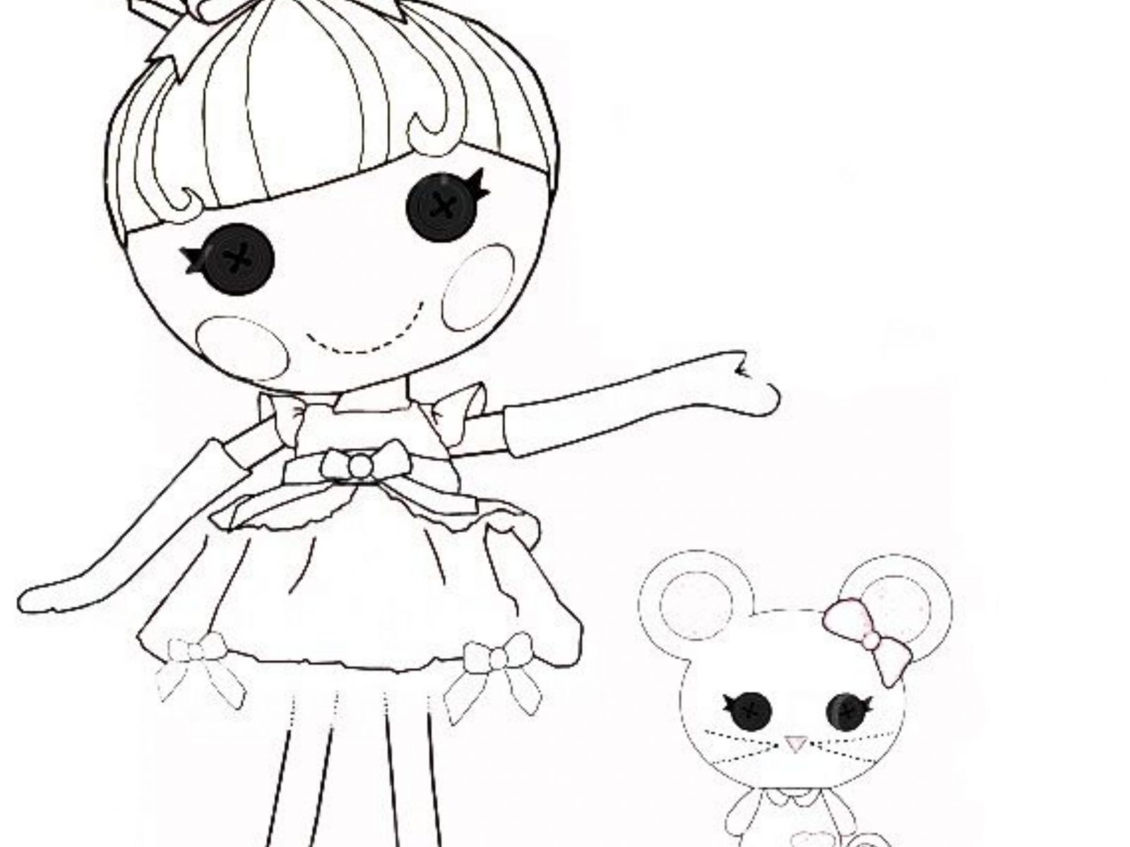Lalaloopsy Cartoon Coloring Pages Free General Page For Kids 1600x1200 Lalaloopsy Cartoon Coloring Pages Free General Page For Kids