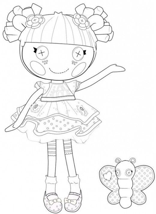 The Best Lalaloopsy Dolls Coloring Pages Lalaloopsy, Butterfly 520x712 The Best Lalaloopsy Dolls Coloring Pages Lalaloopsy, Butterfly