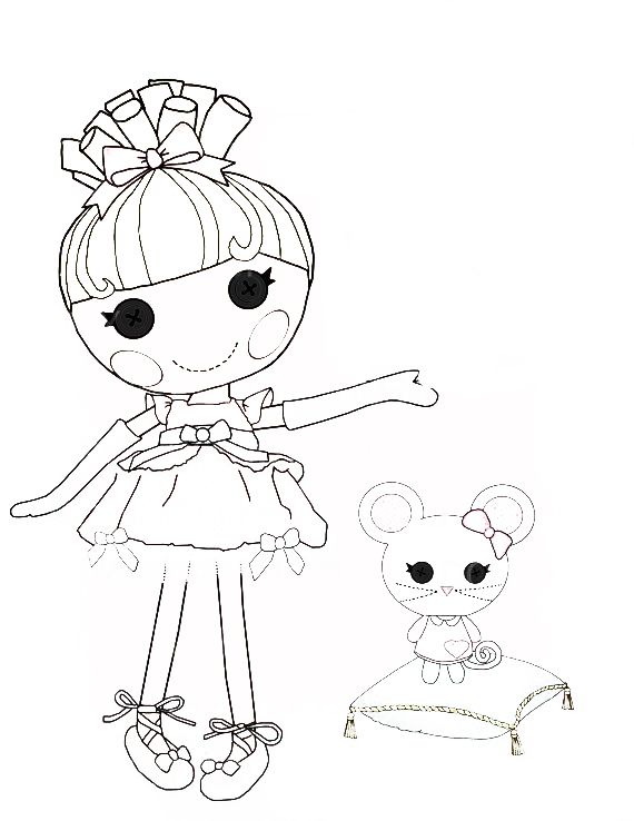 Lalaloopsy Coloring Pages 570x738 Lalaloopsy Coloring Pages