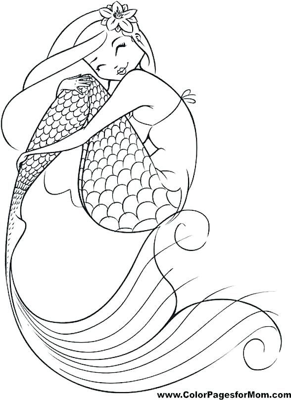 Mermaid Color Pages Mermaid Coloring Pages To Print Mermaid 588x808 Mermaid Color Pages Mermaid Coloring Pages To Print Mermaid
