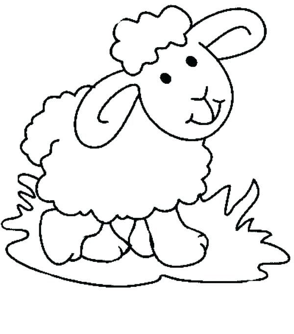 600x681 Lamb Coloring Page The Lost Sheep Coloring Pages Coloring Page