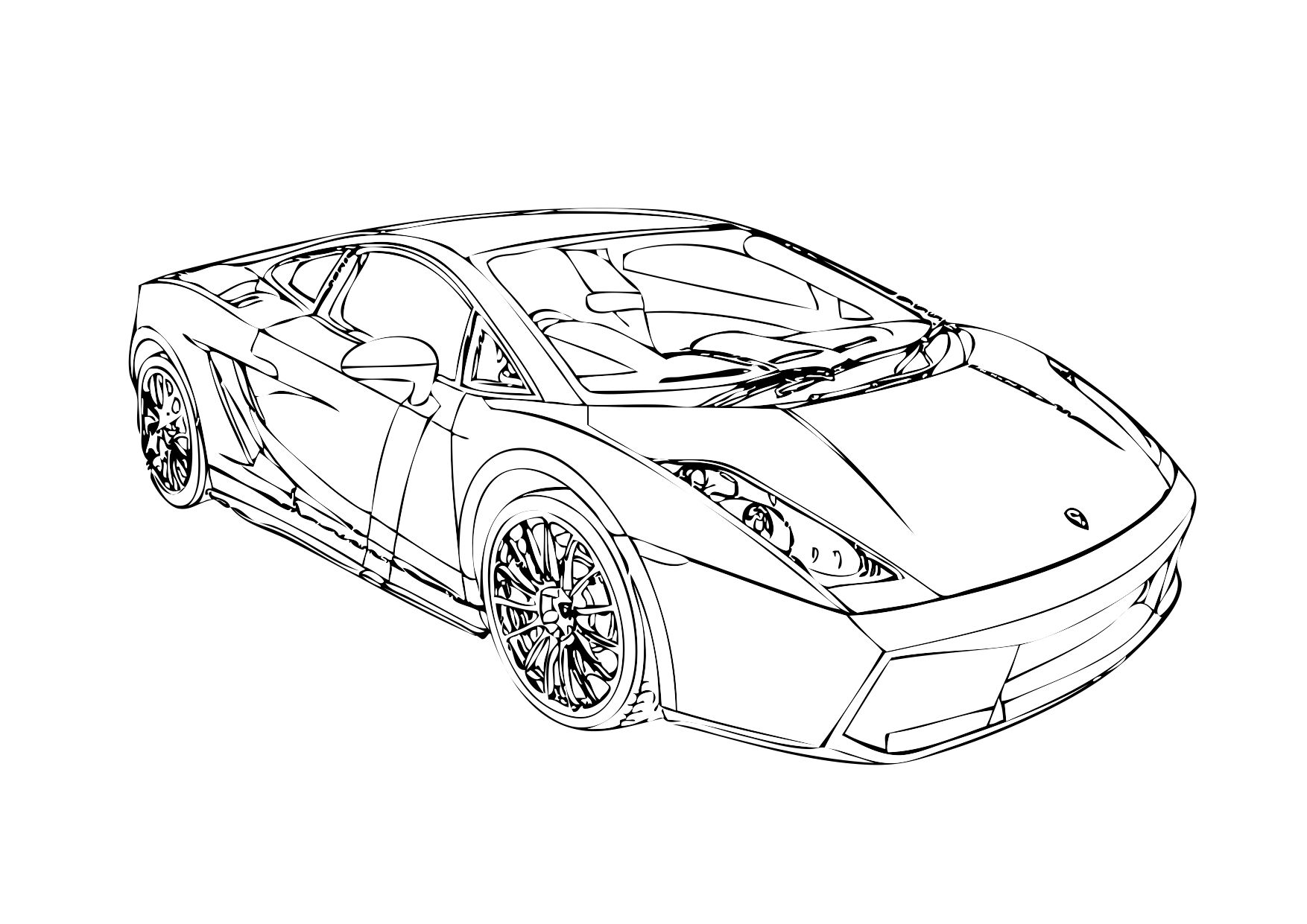 1754x1241 Unbelievable Lamborghini Coloring Pages For Kids New Pict