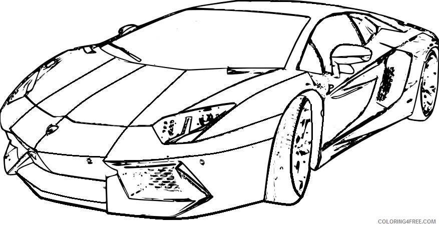 Lamborghini Aventador Coloring Pages Front View Coloring4free 877x454 Lamborghini Aventador Coloring Pages Front View Coloring4free