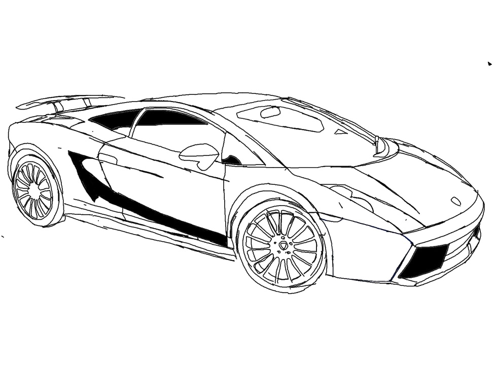976x768 Car Cool Lamborghini Coloring Pages