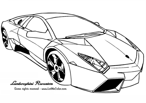 480x339 Lamborghini Coloring Pages Lamborghini Reventon Coloring Page Free
