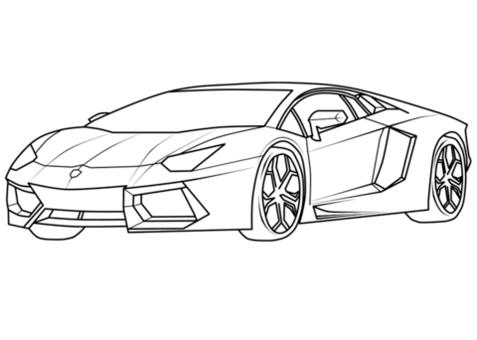 960x684 Lamborghini Veneno Drawing Coloring Pages, Coloring Pages