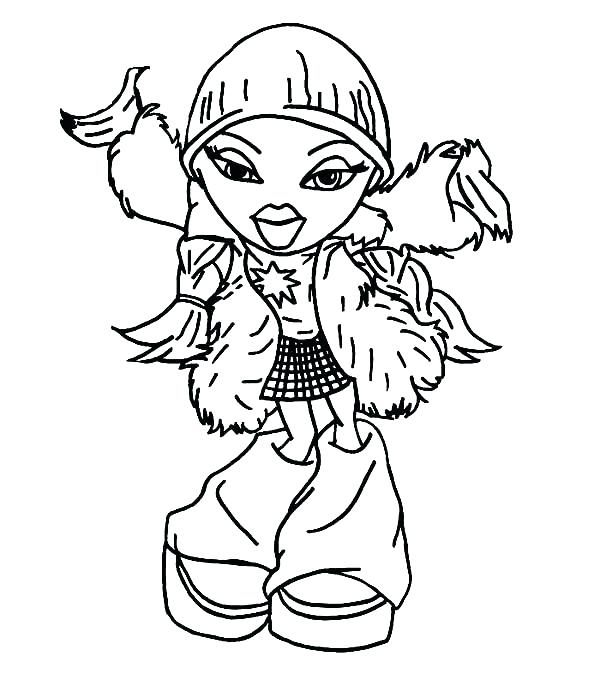 Bratz Doll Coloring Page Dolls Pages Picture Amazing 600x686 Bratz Doll Coloring Page Dolls Pages Picture Amazing