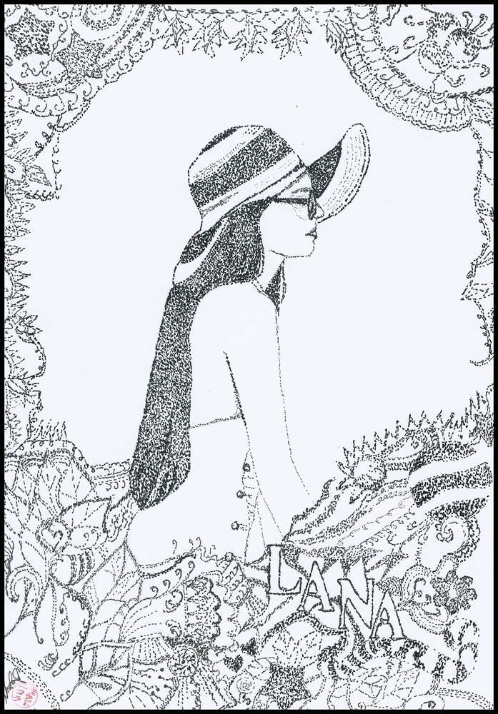 Portrait Of Lana Del Rey By Jinsei On Stars Portraits 697x1000 Portrait Of Lana Del Rey By Jinsei On Stars Portraits