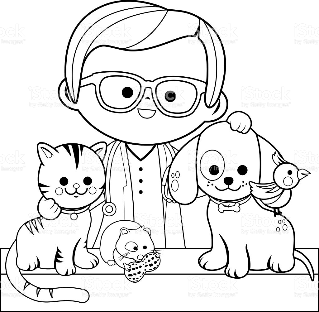 Veterinarian Coloring Pages Printable Coloring For Kids 2018 1024x1001 Veterinarian Coloring Pages Printable Coloring For Kids 2018