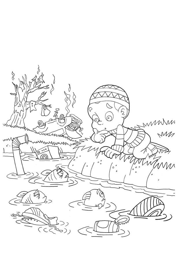 Coloring Page Water Pollution 620x875 Coloring Page Water Pollution