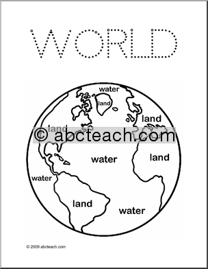 Land And Water Coloring Map Montessori Land, Air, Water 304x392 Land And Water Coloring Map Montessori Land, Air, Water