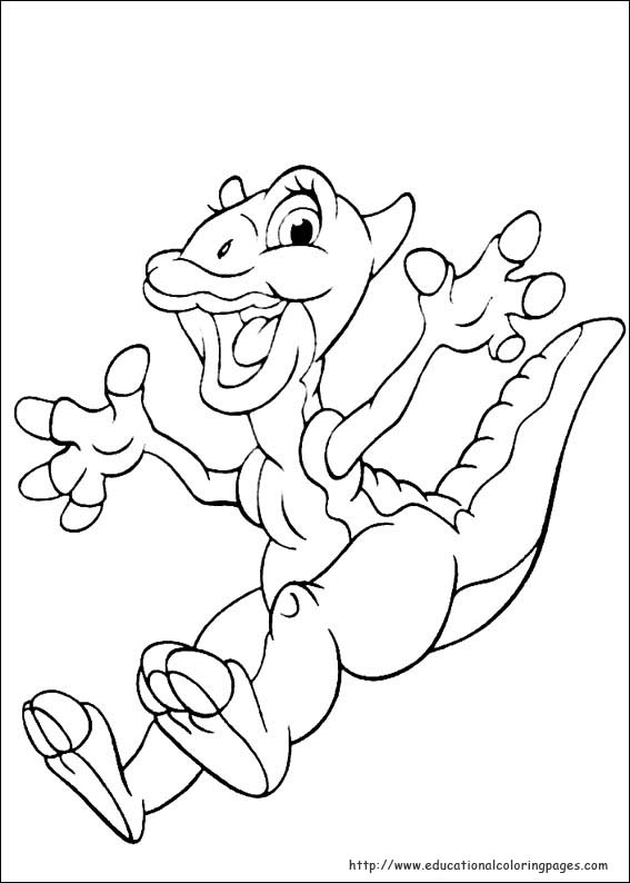 Land Before Time Coloring 567x794 Land Before Time Coloring
