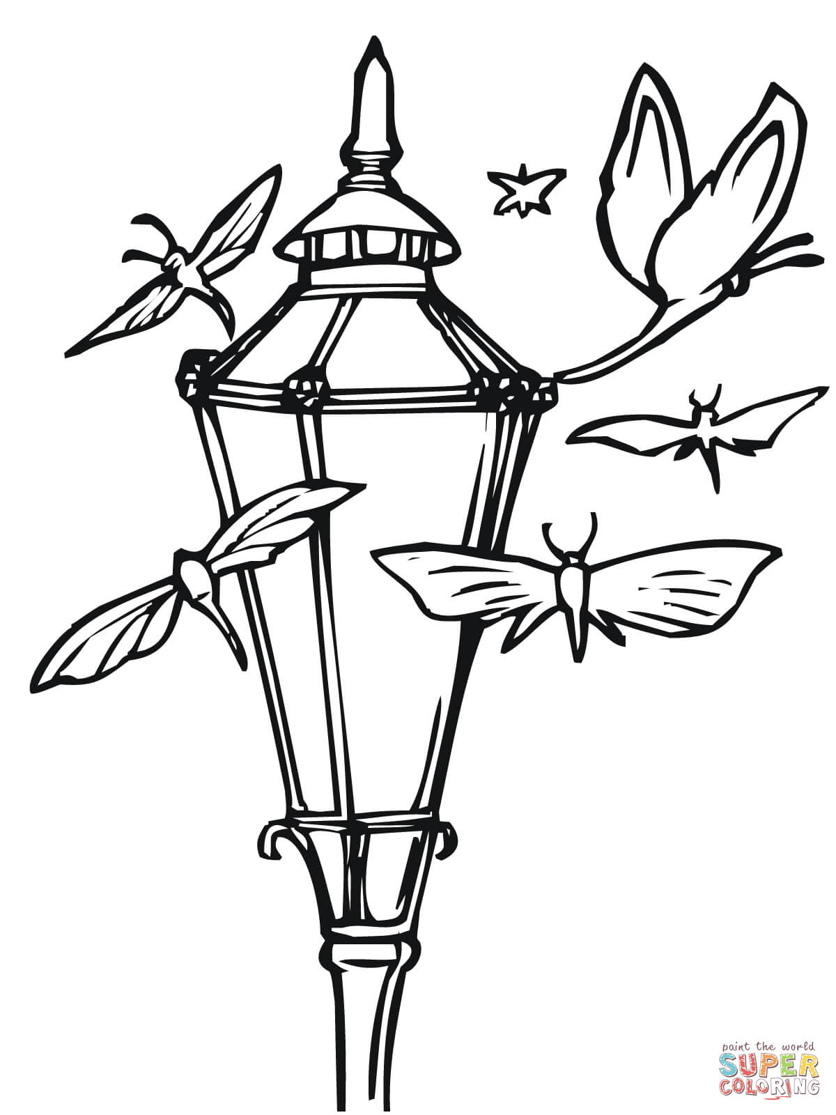 Lantern Coloring Pages