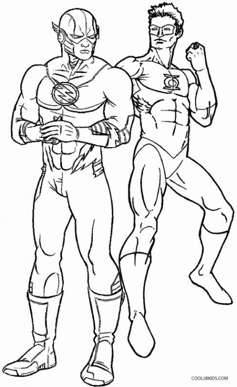 The Flash And Green Lantern Coloring Sheet Free To Print 463x755 The Flash And Green Lantern Coloring Sheet Free To Print