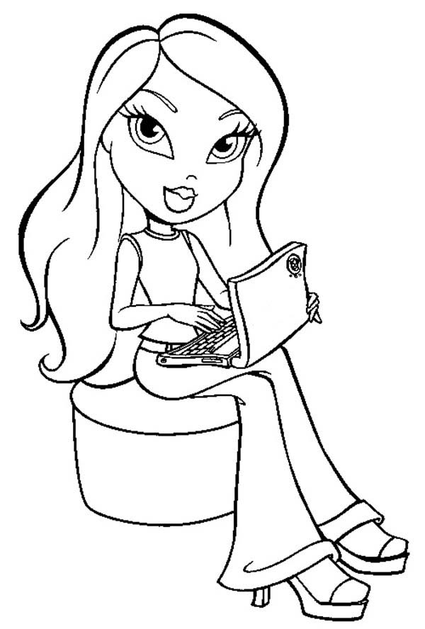 Jade Work With Laptop Bratz Kidz Coloring Pages Batch Coloring 600x888 Jade Work With Laptop Bratz Kidz Coloring Pages Batch Coloring