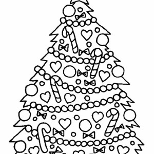 Christmas Tree Hanging Ornament On Christmas Coloring Page Color 300x300 Christmas Tree Hanging Ornament On Christmas Coloring Page Color