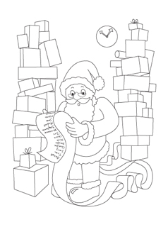 Printable Christmas Coloring Pages 238x320 Printable Christmas Coloring Pages