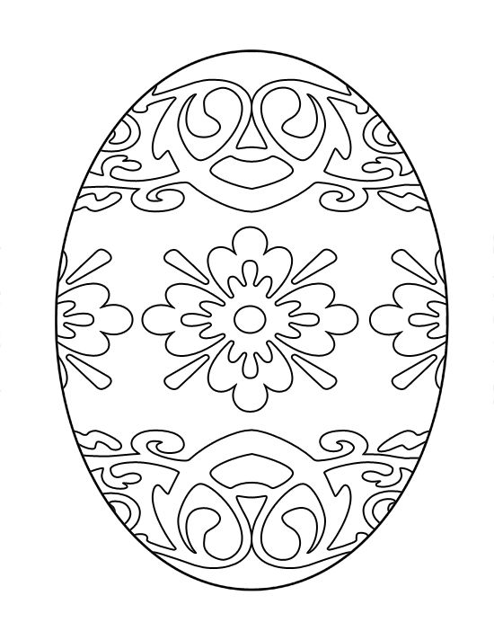 Coloring Pages Easter Eggs Large 550x712 Coloring Pages Easter Eggs Large