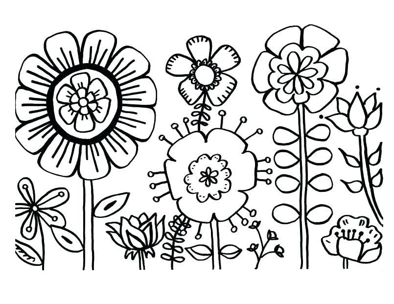 Big Flower Coloring Pages Large Flower Coloring Pages Flower 805x621 Big Flower Coloring Pages Large Flower Coloring Pages Flower