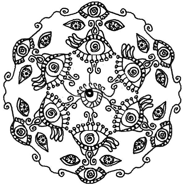 All Seeing Eye Mandala Coloring Pages Batch Coloring 600x600 All Seeing Eye Mandala Coloring Pages Batch Coloring