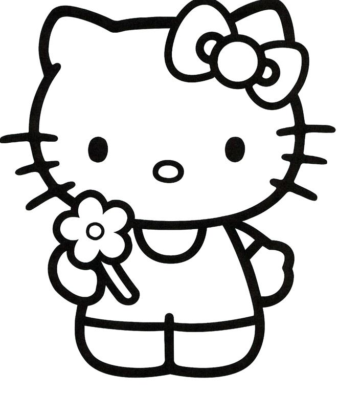 Large Print Coloring Pages Hello Kitty Printable Coloring Pages 661x768 Large Print Coloring Pages Hello Kitty Printable Coloring Pages