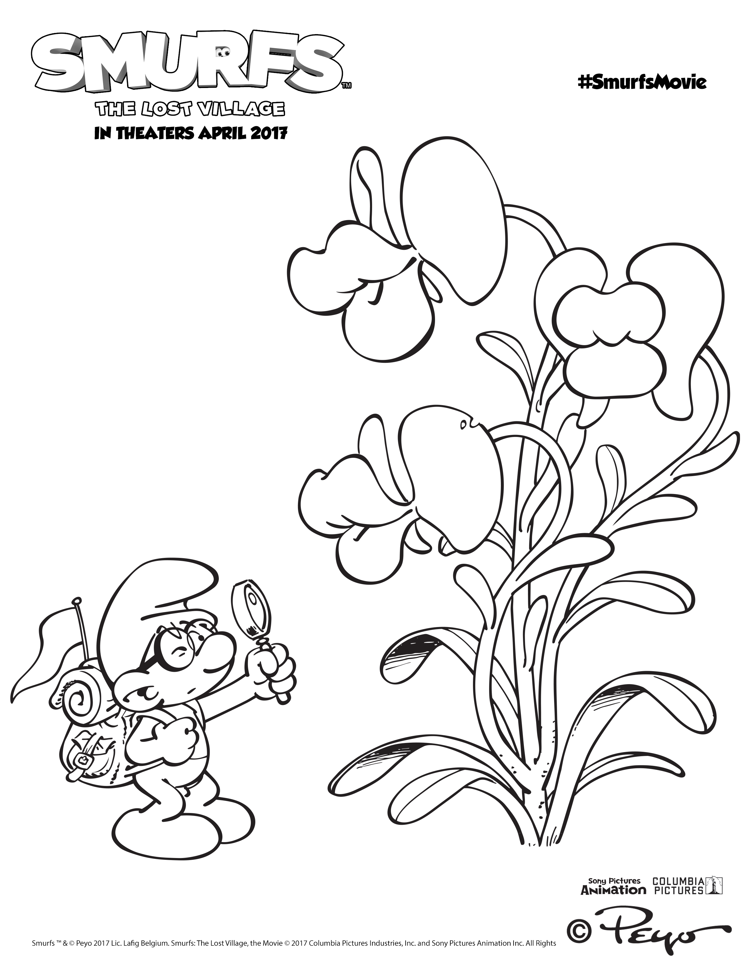 Smurfs The Lost Village Printable Coloring Sheets + Win Tickets 2550x3300 Smurfs The Lost Village Printable Coloring Sheets + Win Tickets