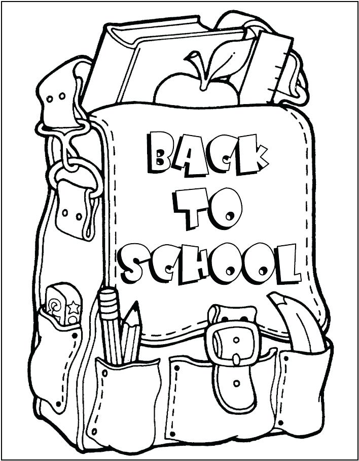 708x908 First Day Of Kindergarten Coloring Page First Day Of School