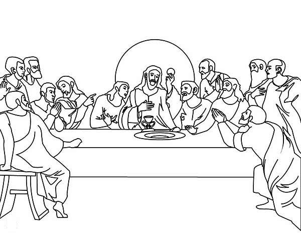 Innovation Inspiration Last Supper Coloring Pages The Of 600x464 Innovation Inspiration Last Supper Coloring Pages The Of
