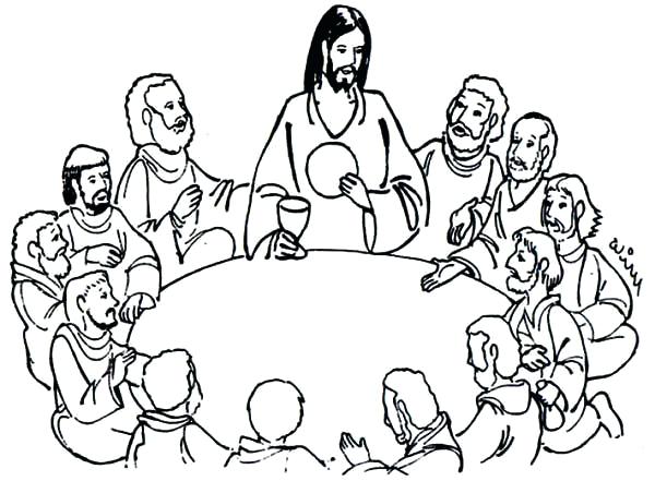 Jesus Last Supper Coloring Page Last Supper Coloring Page Coloring 600x441 Jesus Last Supper Coloring Page Last Supper Coloring Page Coloring
