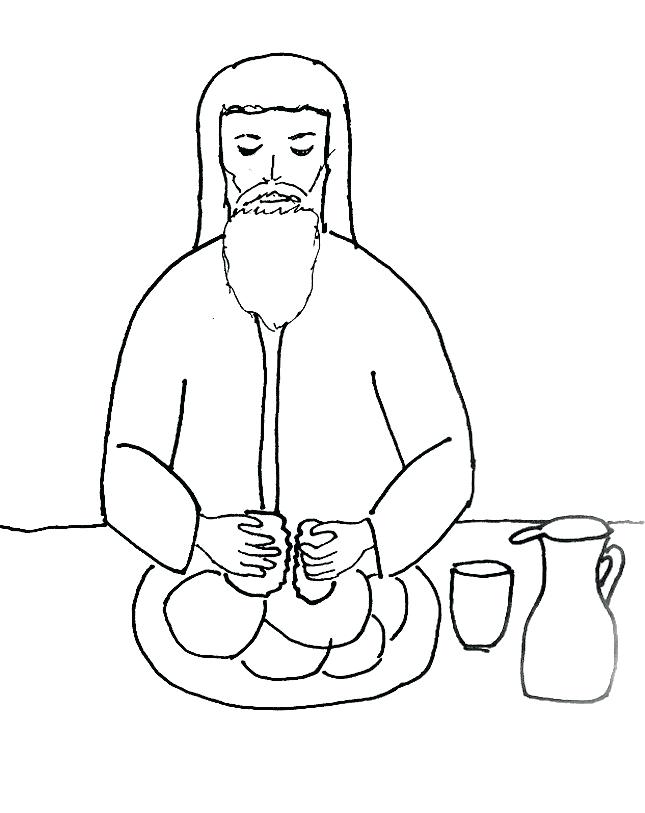 645x813 Last Supper Coloring Page This Is My Body Which Given To You