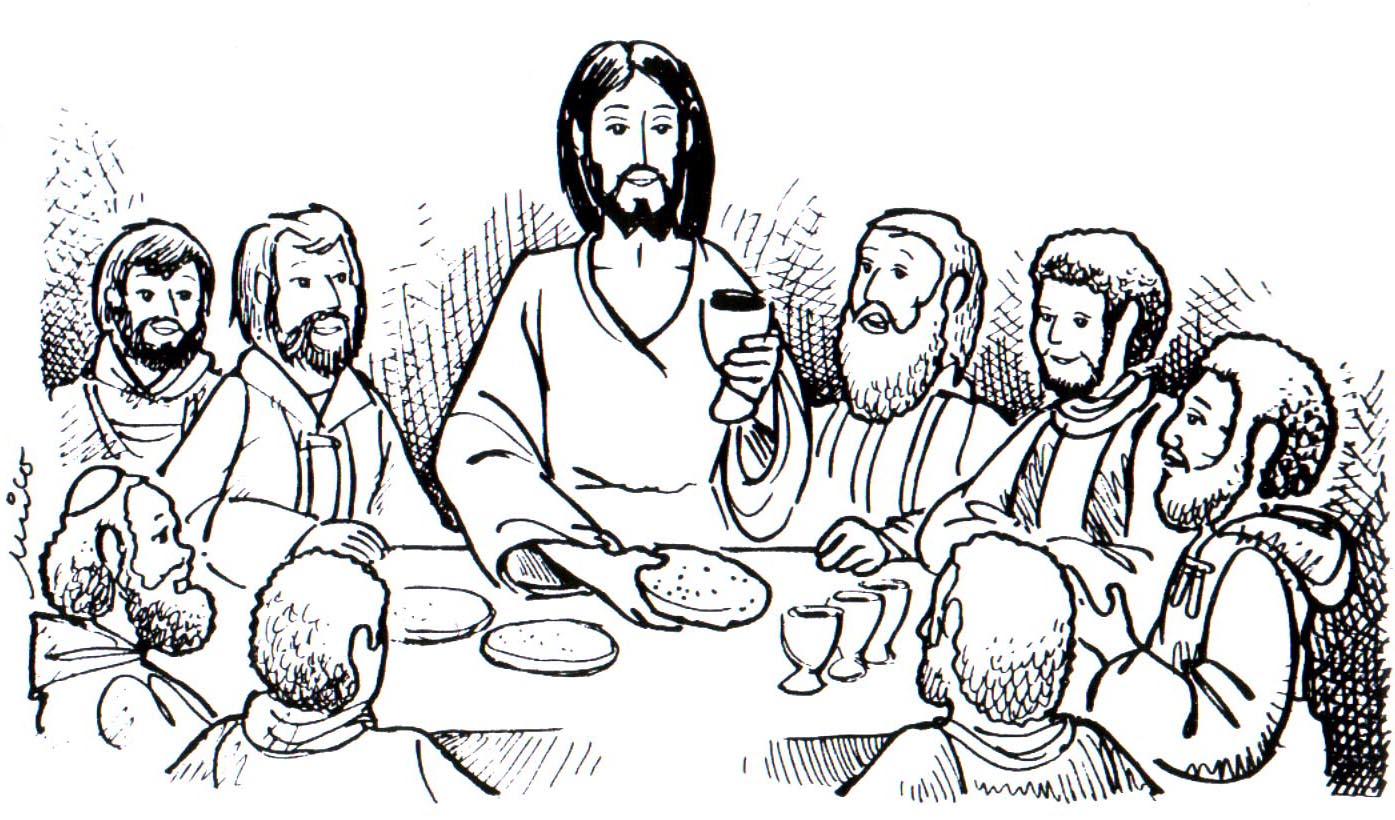 1395x820 Coloring Pages Gorgeous Last Supper Page And Qqa Me Throughout