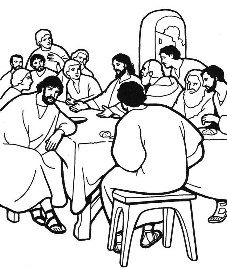 Last Supper Coloring Pages Printable