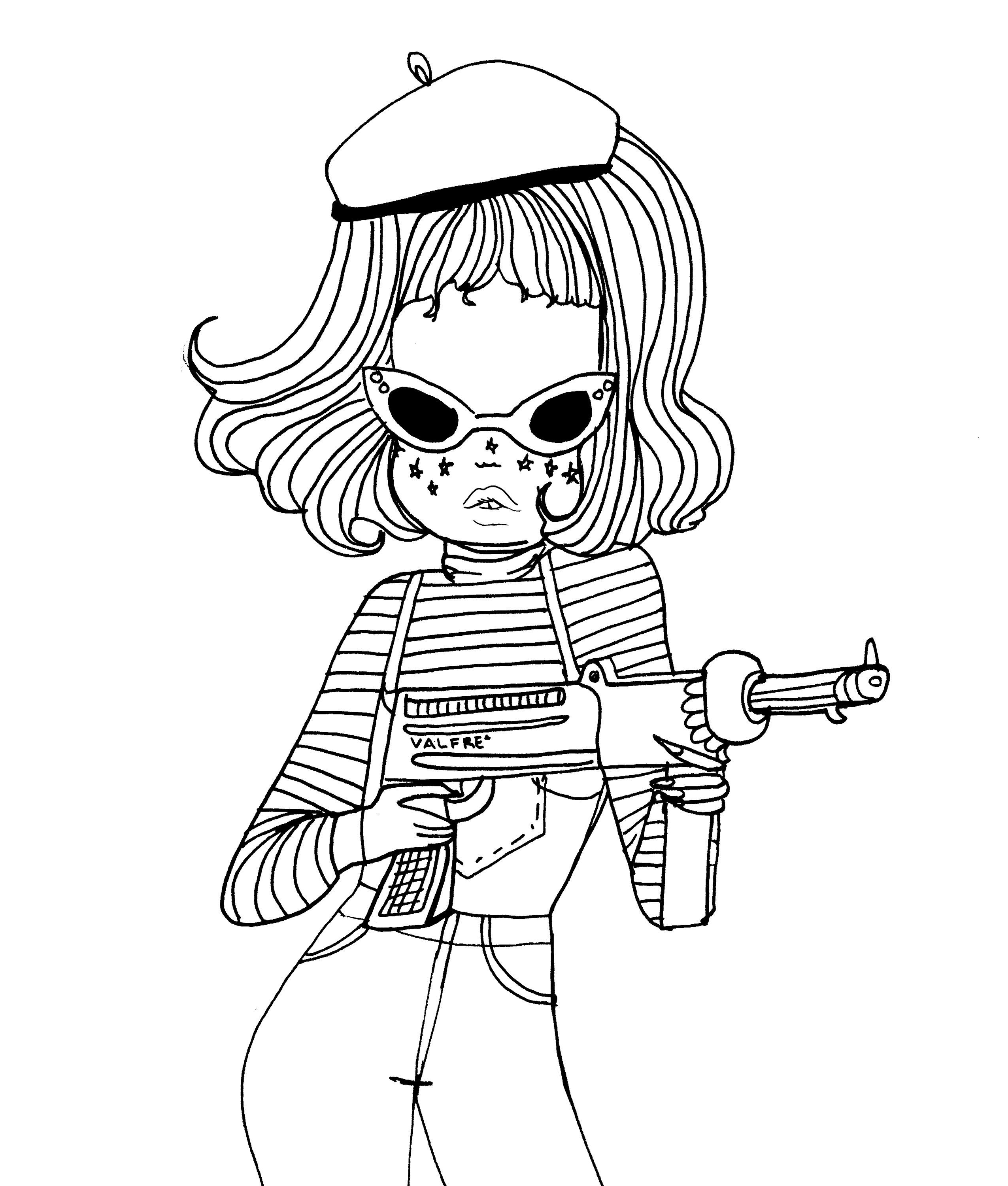 Metralleta Valfre Coloring Page Valfre 2550x3000 Metralleta Valfre Coloring Page Valfre