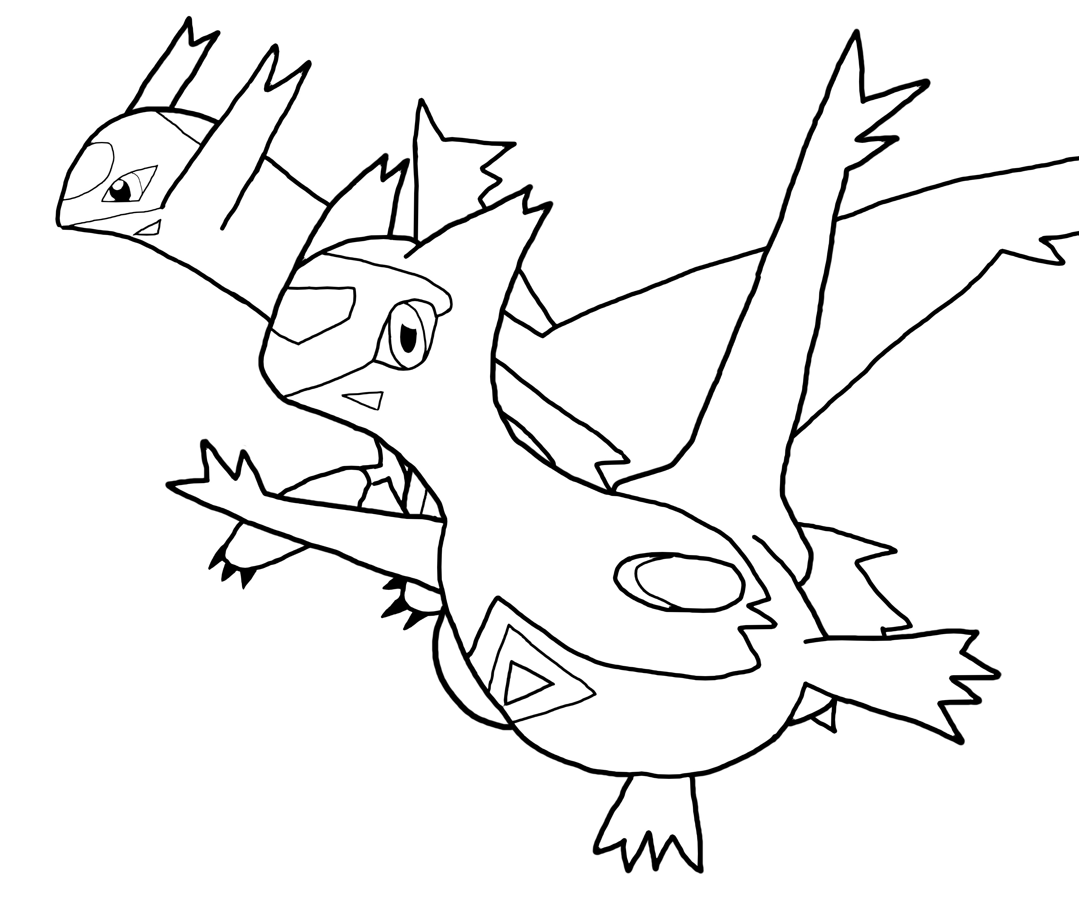 3468x2904 Latios And Latias Coloring Pages Printable 3 F Lineart By