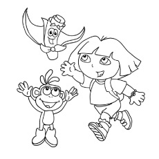 Dora Coloring Pages 230x230 Dora Coloring Pages